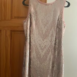 Vince Camuto blush sequin dress